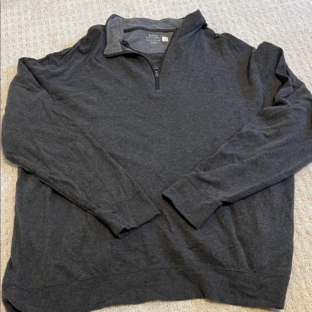 Polo by Ralph Lauren Dark Gray Zip Up Sweater